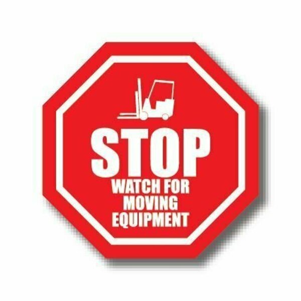 Ergomat 30in OCTAGON SIGNS - Stop Watch for Moving Equipment DSV-SIGN 900 #1019 -UEN